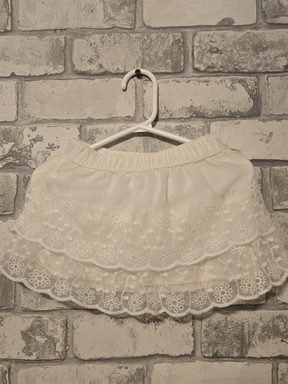 Carter's Ivory Lace Tiered Skirt